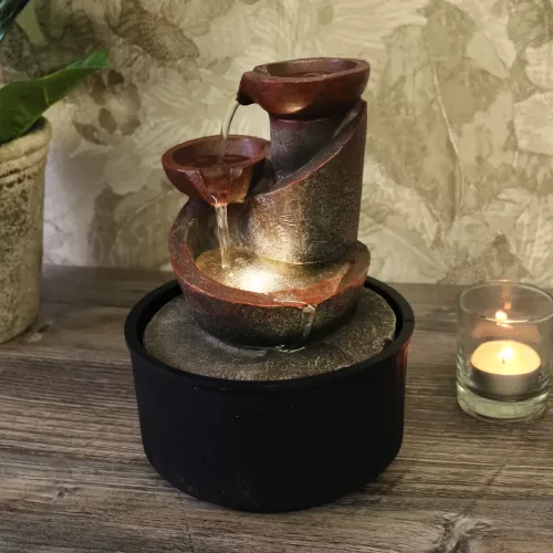 Fontän Modern Urnor LED Belysning