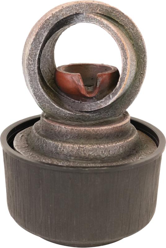 Fontän Cirkel Urna LED Belysning