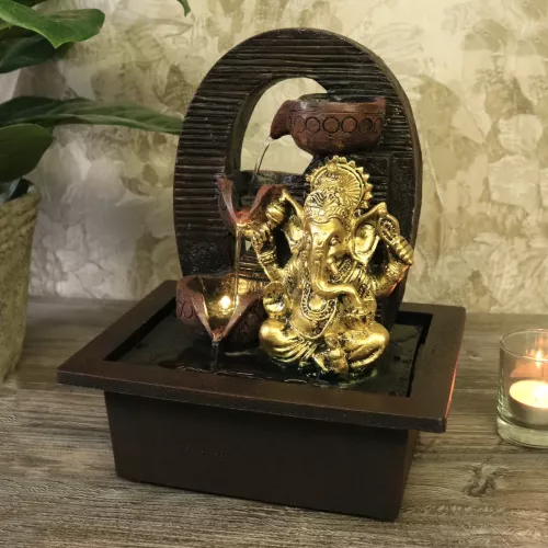 Fontän Ganesha LED Belysning