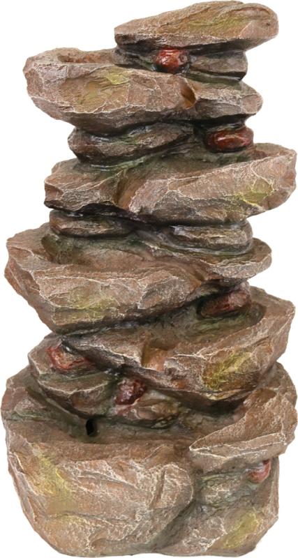 Fontän Berg Vattenfall LED Belysning