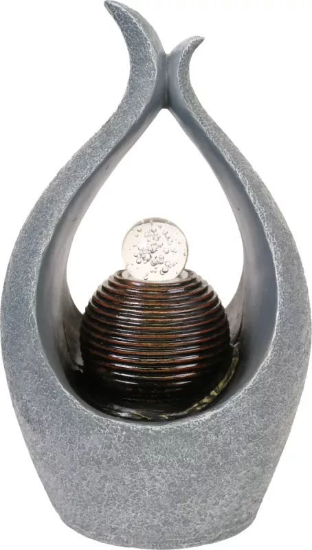 Fontene Abstrakt Glass Ball LED Belysning