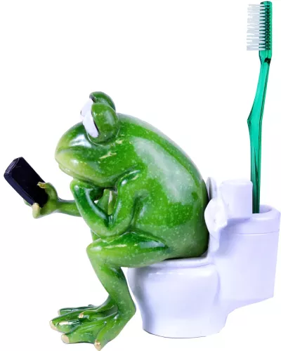 Groda Tandborsthållare