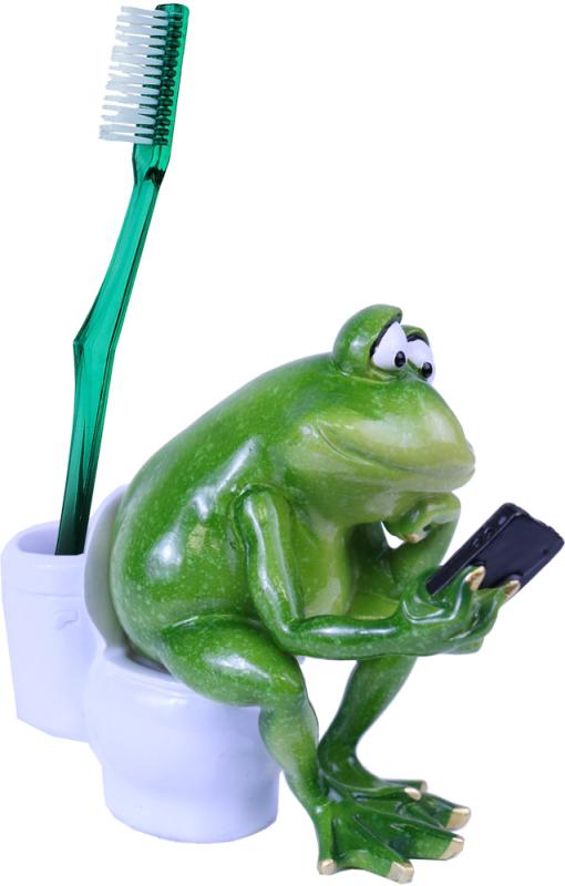 Groda Tandborsthållare