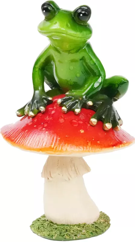 Frosk Sitter på Sopp