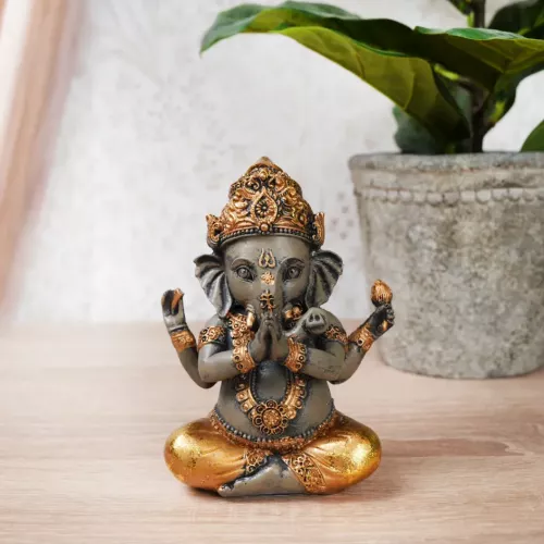 Ganesha Staty Sittande