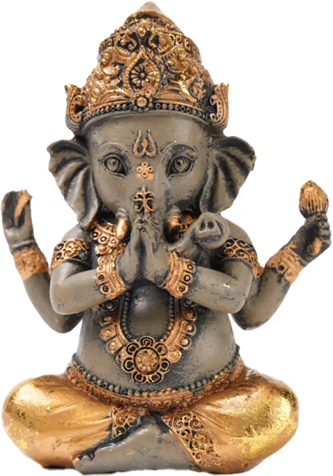 Ganesha Staty Sittande