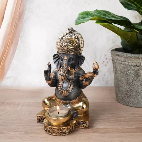 Ganesha Staty Ljusstake