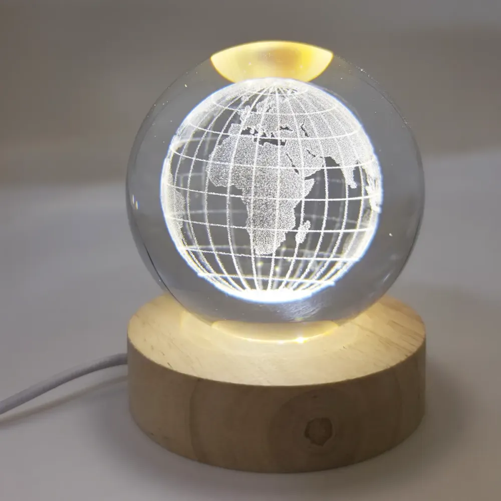 Glaskula Jordglob LED