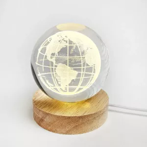 Glaskula Jordglob LED