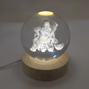 Glaskula Happy Buddha