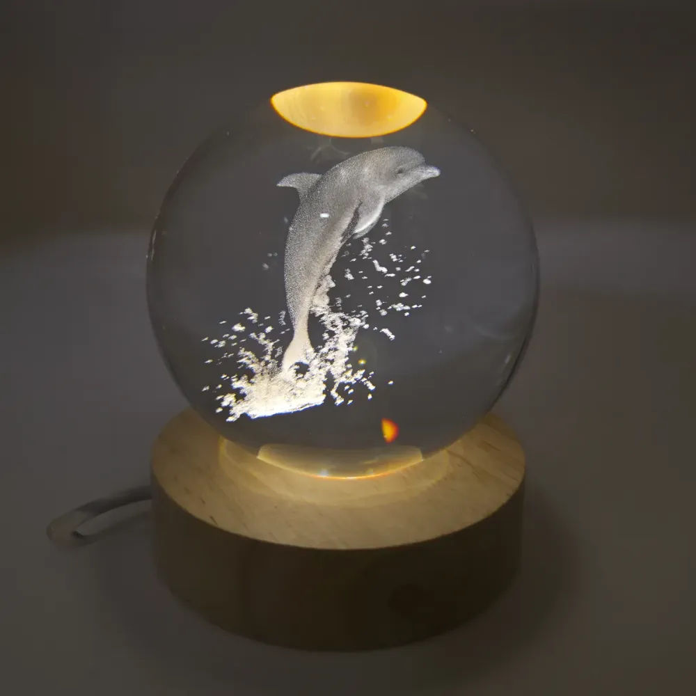 Glaskula Delfiner