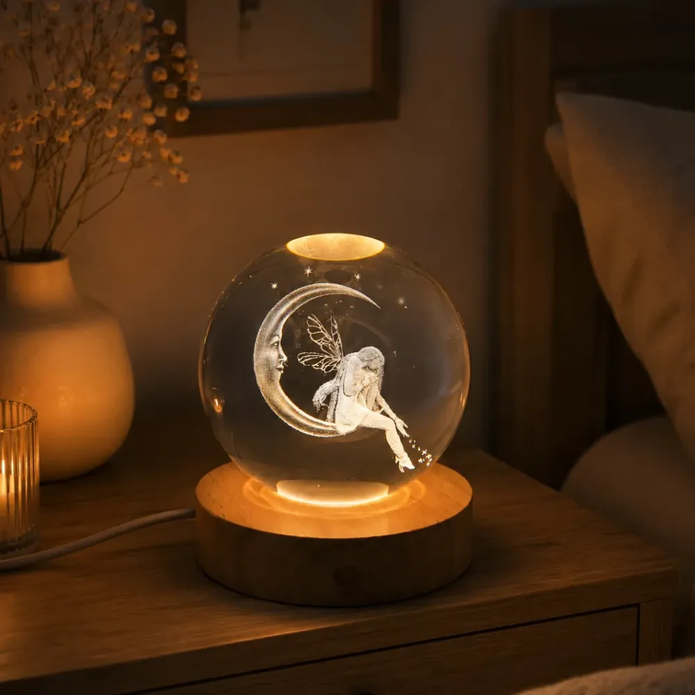 Glaskula Fairy på Måne