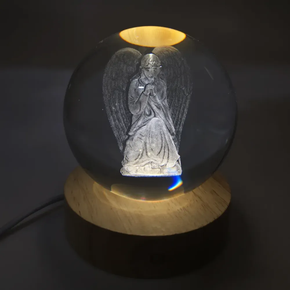 Glaskula Bedjande Ängel