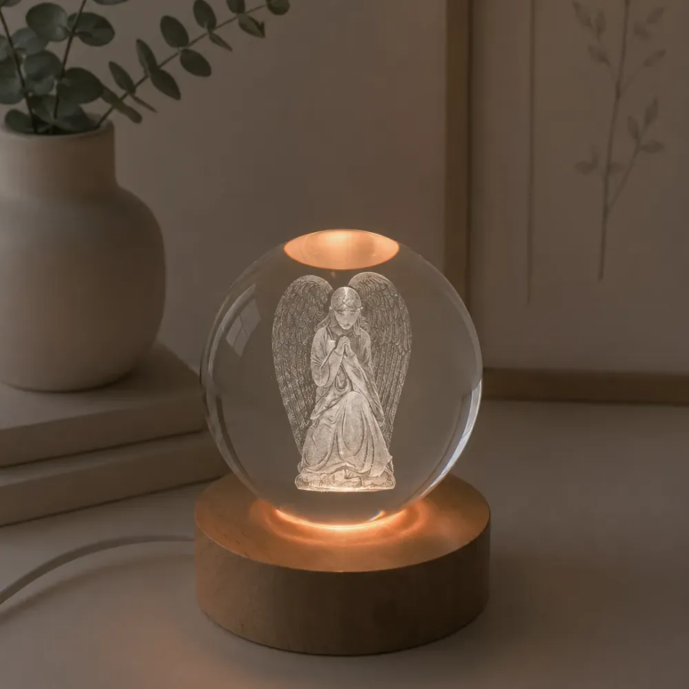 Glaskula Bedjande Ängel