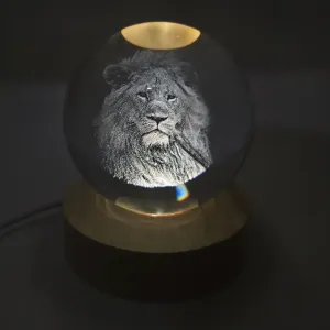 Glasskule Løve