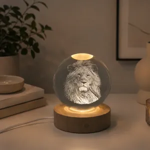 Glasskule Løve