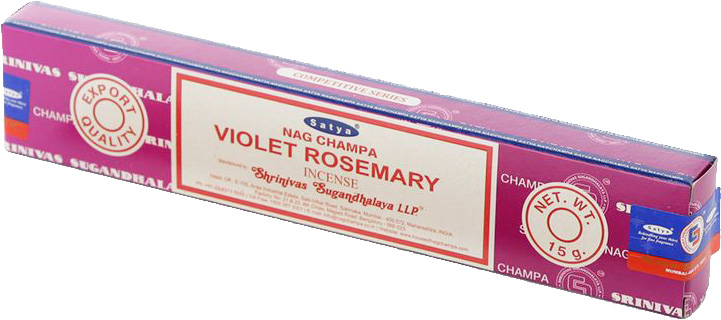 Røkelse Satya Violet Rosemary