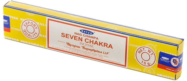 Rökelse Satya Seven Chakra
