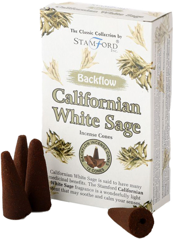 Røkelseskegler Backflow Californian White Sage