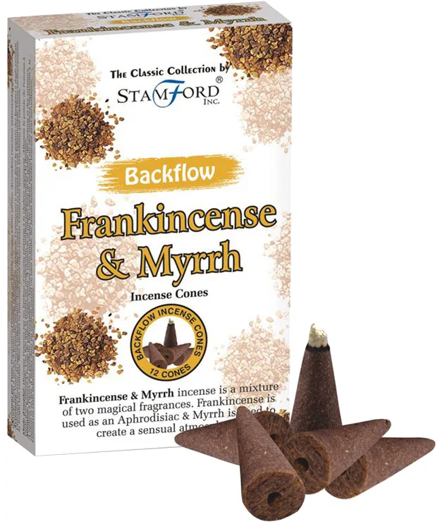 Røkelseskegler Backflow Frankincense & Myrrh