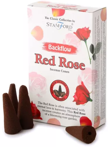 Rökelsekoner Backflow Red Rose