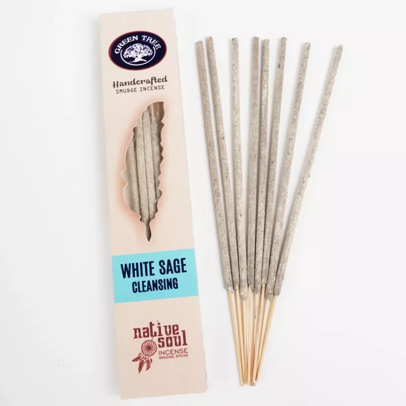 Røkelse Smudge Hvit Salvie