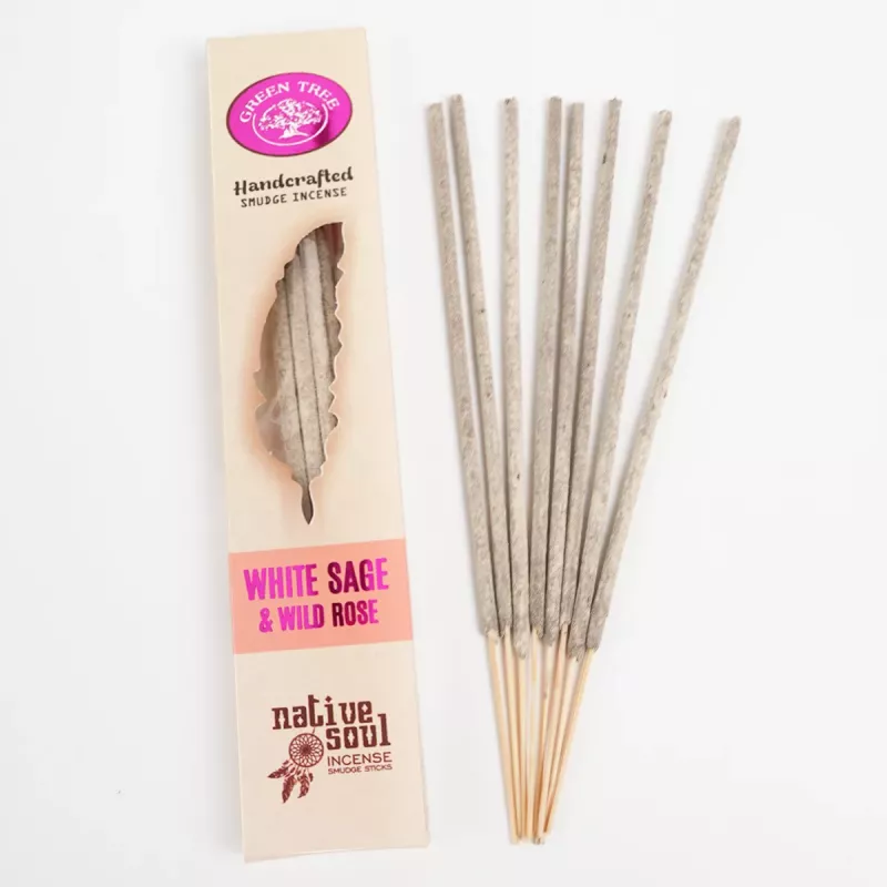 Røkelse Smudge Hvit Salvie