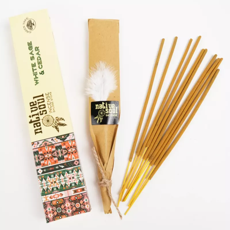 Røkelse Hvit Salvie & Ceder