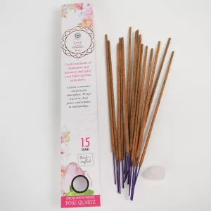 Rökelse Rosenkvarts Ros