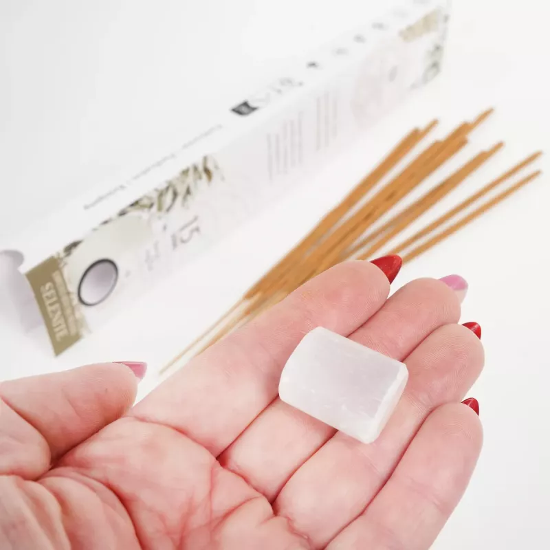 Røkelse Selenitt Hvit Salvie