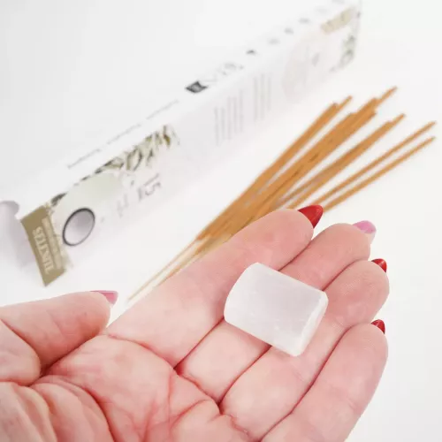 Rökelse Selenit Vit Salvia