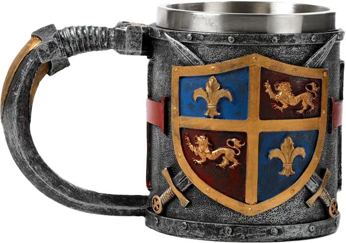 Ridder Middelalder Skjold Øl Sejdel