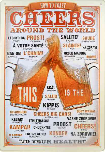 Tavla Plåtskylt Retro