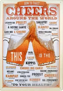 Tavla Plåtskylt Retro