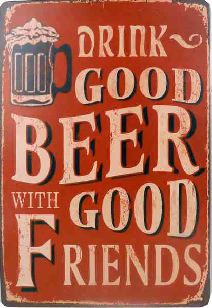 Tavla Plåtskylt Retro