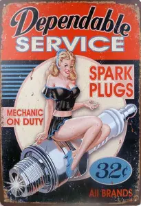 Tavla Plåtskylt Retro