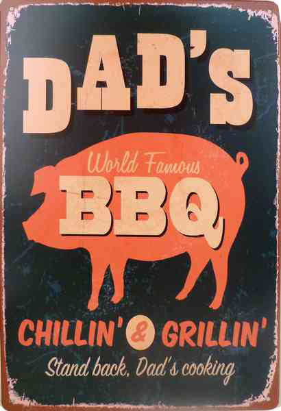 Tavla Plåtskylt Retro