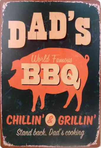 Tavla Plåtskylt Retro