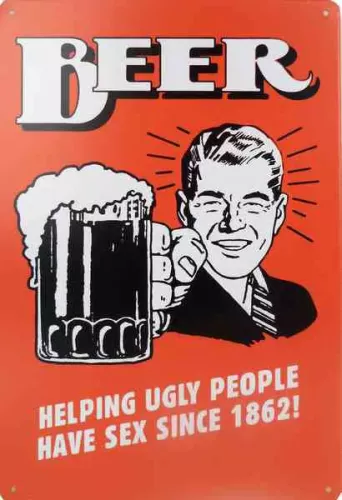 Tavla Plåtskylt Retro