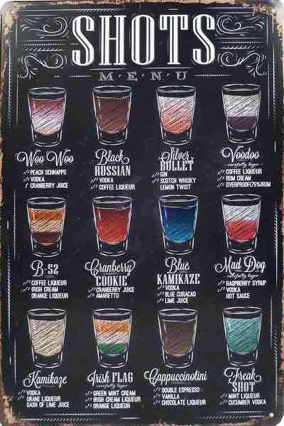 Tavla Plåtskylt Retro