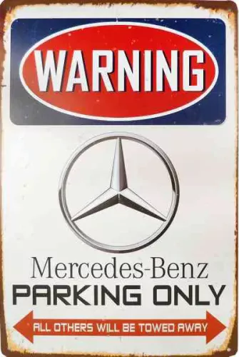 Tavla Plåtskylt Retro