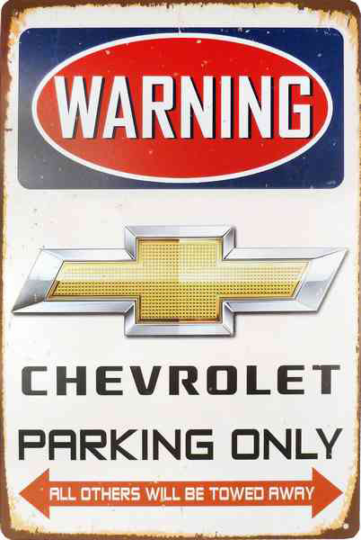 Tavla Plåtskylt Retro