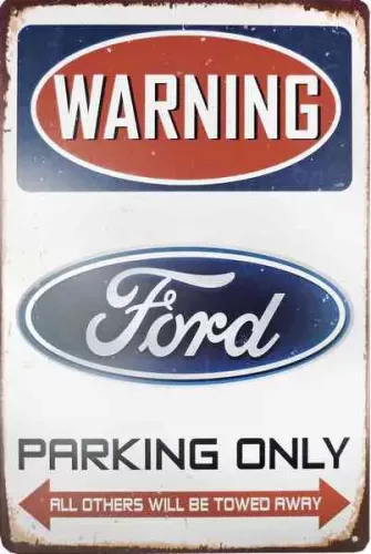 Tavla Plåtskylt Retro Ford