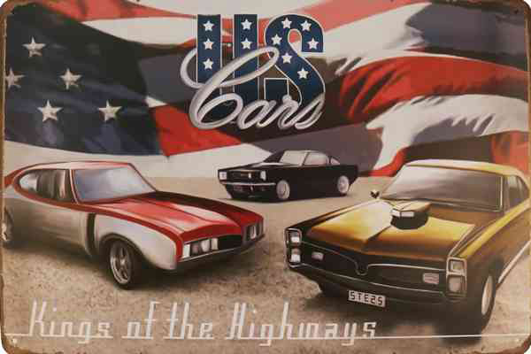 Tavla Plåtskylt Retro