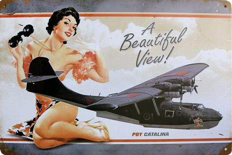 Tavla Plåtskylt Retro