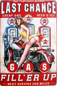 Metallskilt Retro