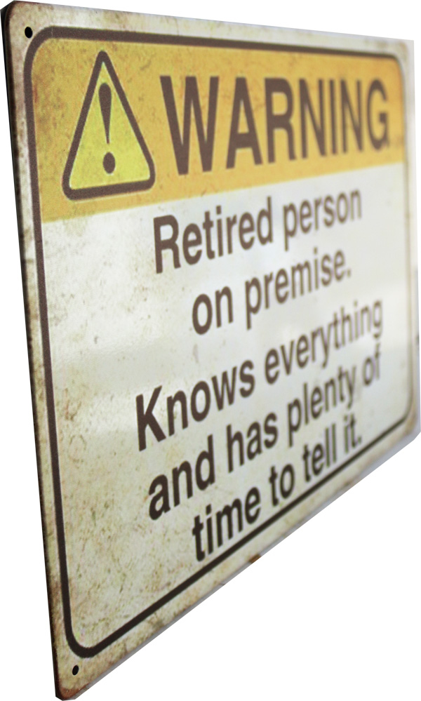 Tavla Plåtskylt Retro