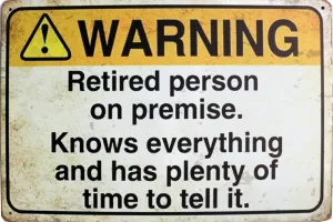 Tavla Plåtskylt Retro