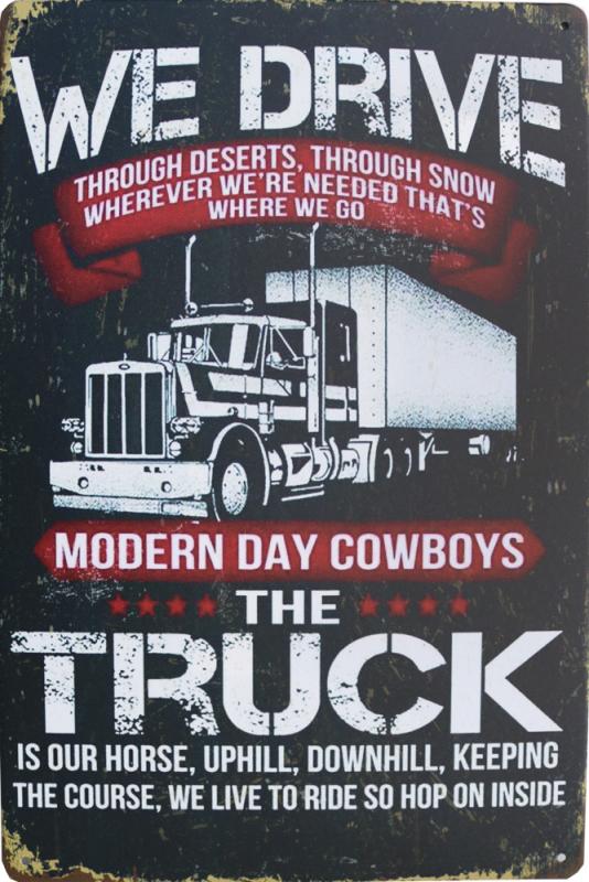 Tavla Plåtskylt Retro