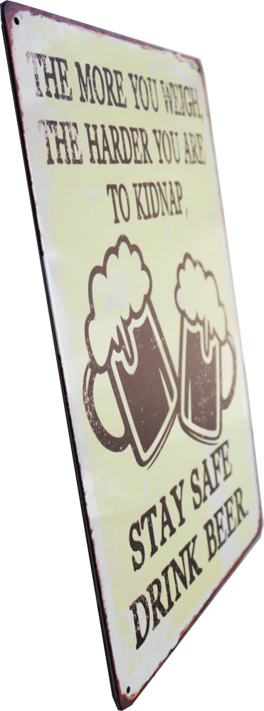 Tavla Plåtskylt Retro